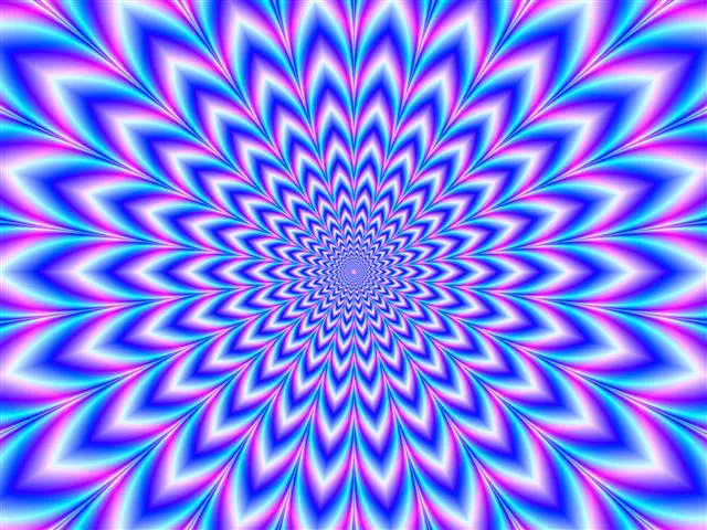 Crinkle Cut Pulse in Blue Pink and Violet